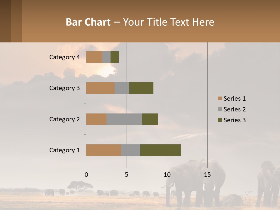 Coastal Caucasian Elderly PowerPoint Template