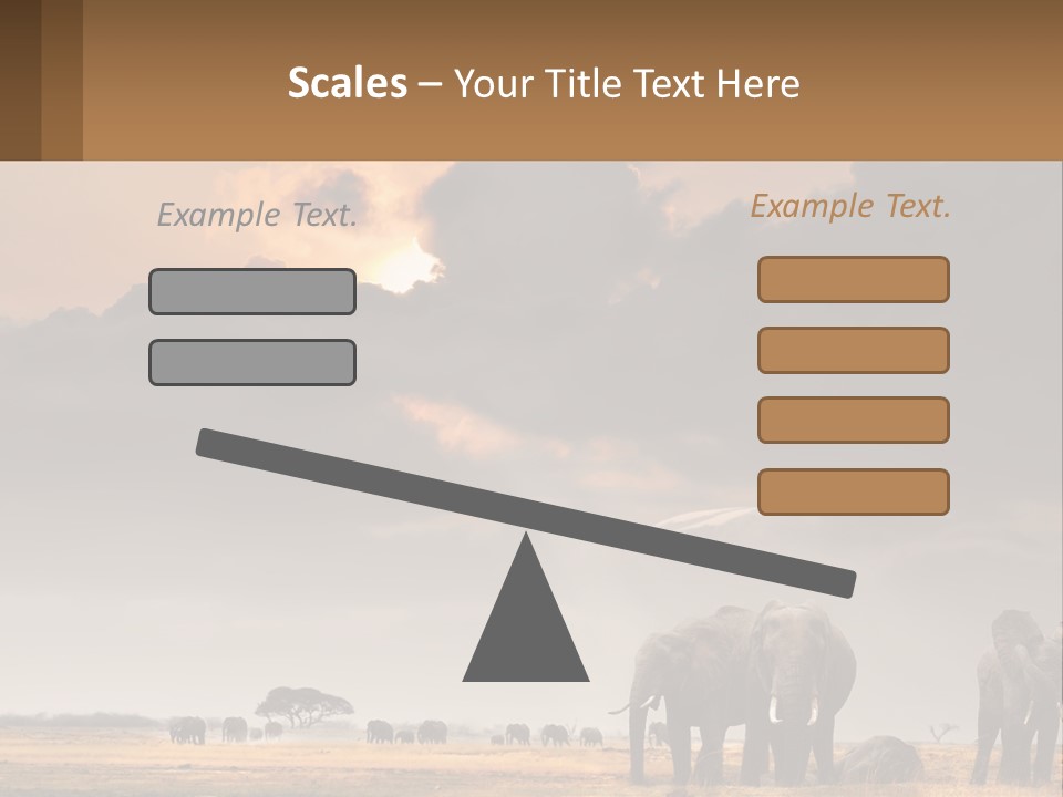 Coastal Caucasian Elderly PowerPoint Template