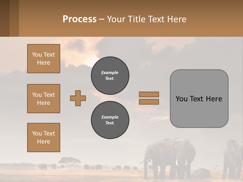 Coastal Caucasian Elderly PowerPoint Template