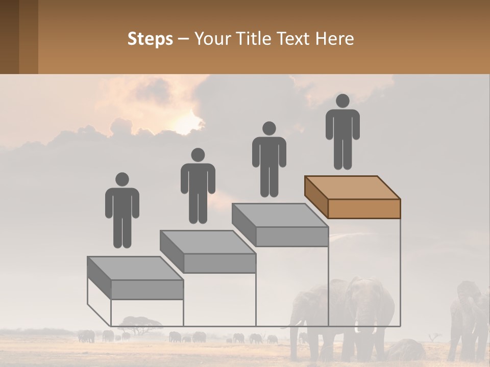 Coastal Caucasian Elderly PowerPoint Template