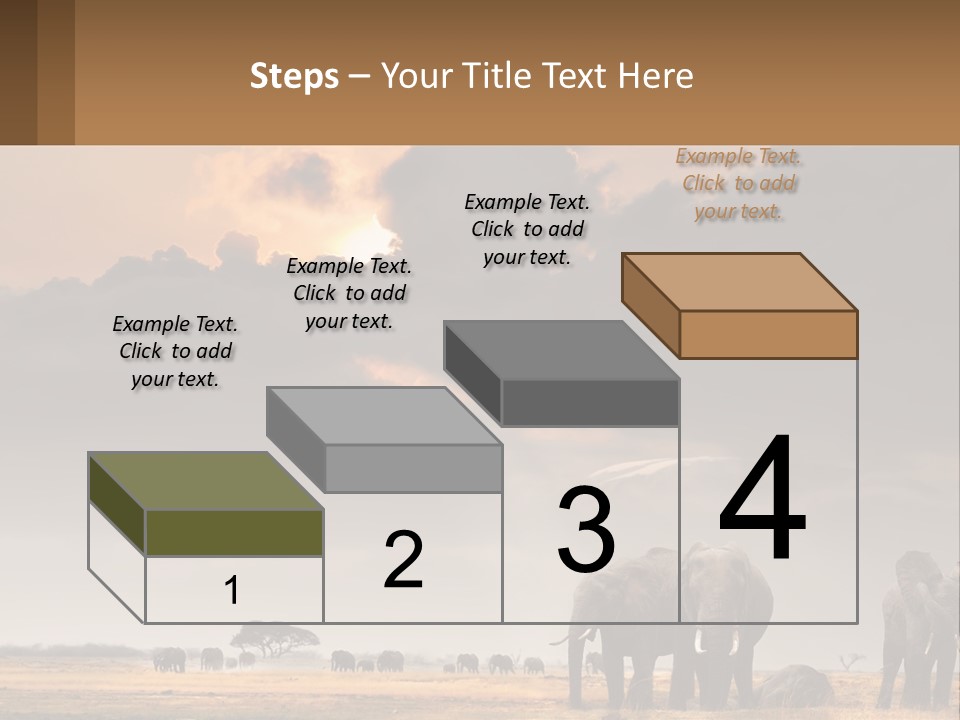 Coastal Caucasian Elderly PowerPoint Template