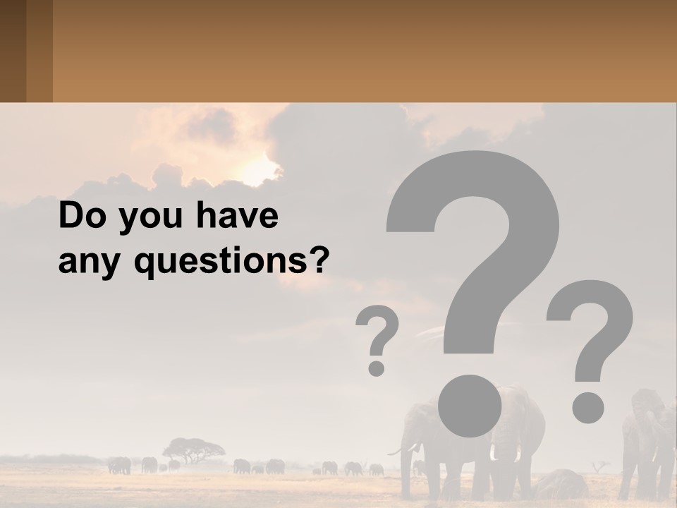 Coastal Caucasian Elderly PowerPoint Template