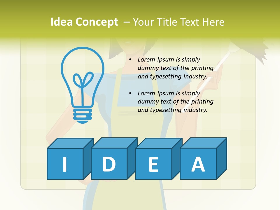 Duster Cleaning Dusting PowerPoint Template