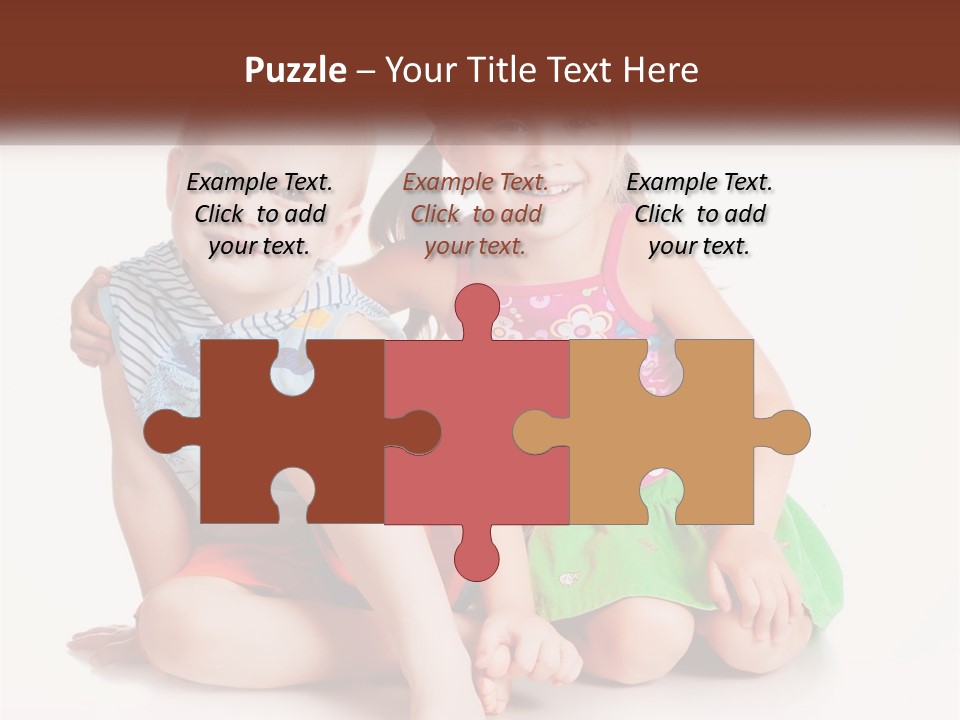 Sister Boy Innocence PowerPoint Template