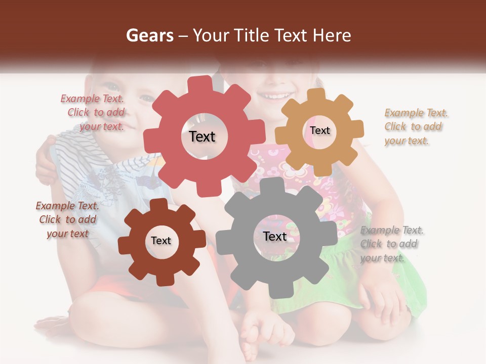 Sister Boy Innocence PowerPoint Template