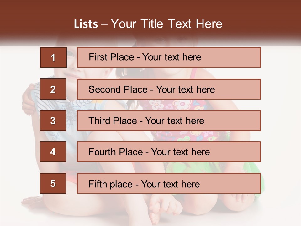 Sister Boy Innocence PowerPoint Template