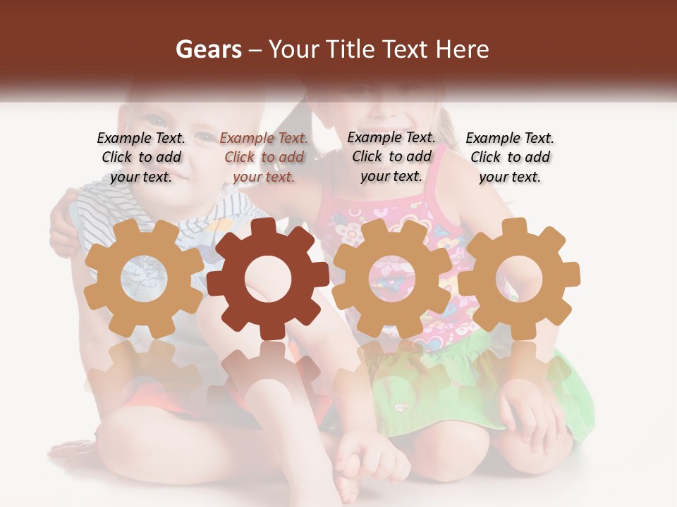 Sister Boy Innocence PowerPoint Template