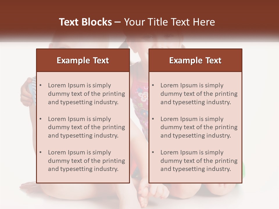 Sister Boy Innocence PowerPoint Template