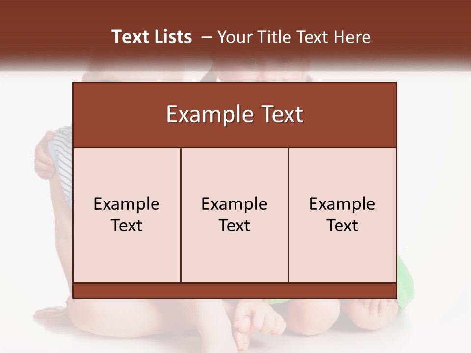 Sister Boy Innocence PowerPoint Template