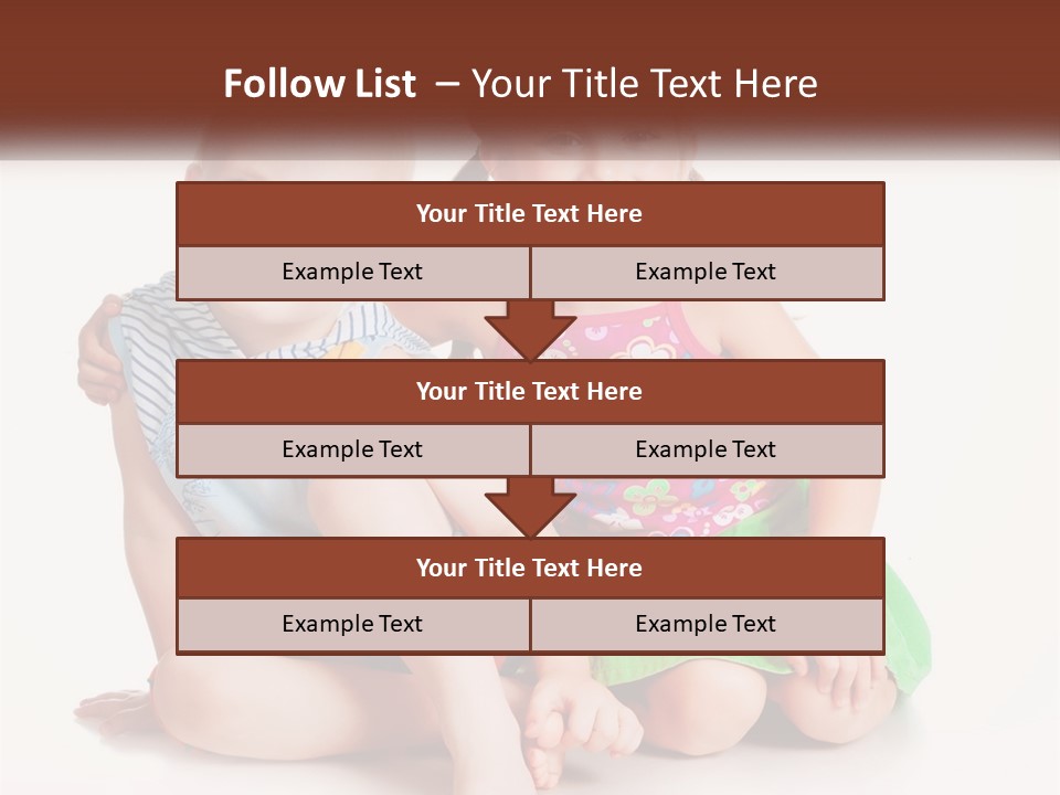 Sister Boy Innocence PowerPoint Template