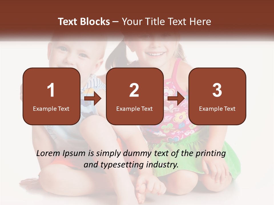 Sister Boy Innocence PowerPoint Template