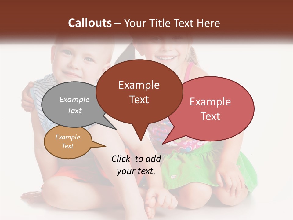 Sister Boy Innocence PowerPoint Template