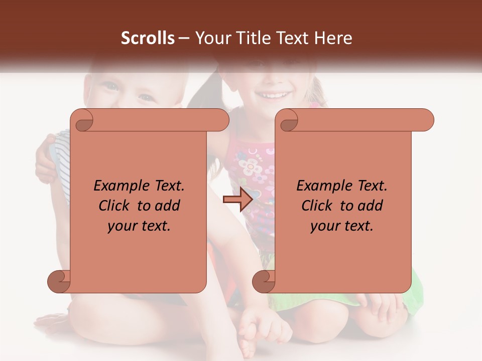 Sister Boy Innocence PowerPoint Template