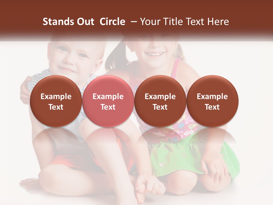 Sister Boy Innocence PowerPoint Template