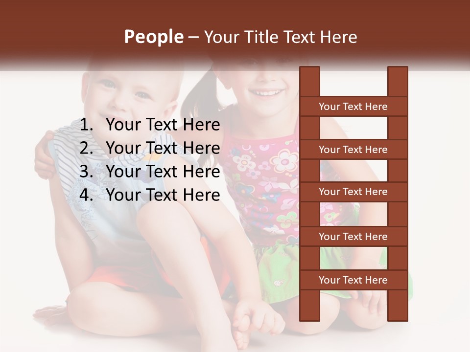 Sister Boy Innocence PowerPoint Template