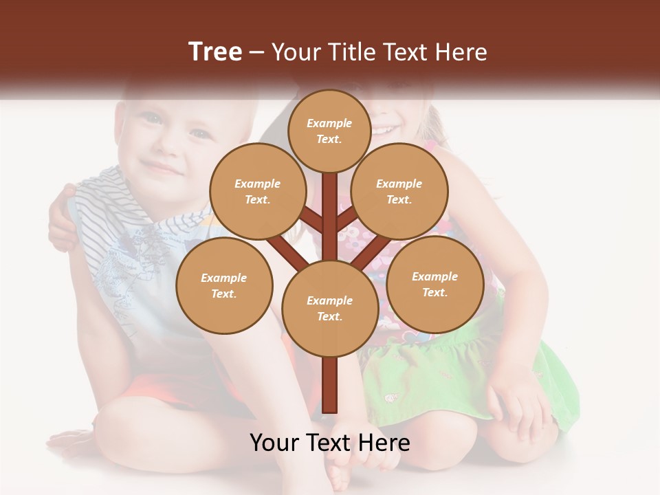 Sister Boy Innocence PowerPoint Template