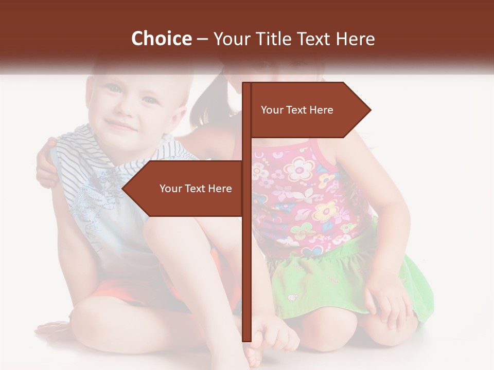 Sister Boy Innocence PowerPoint Template