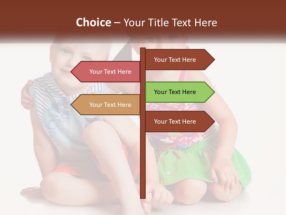 Sister Boy Innocence PowerPoint Template