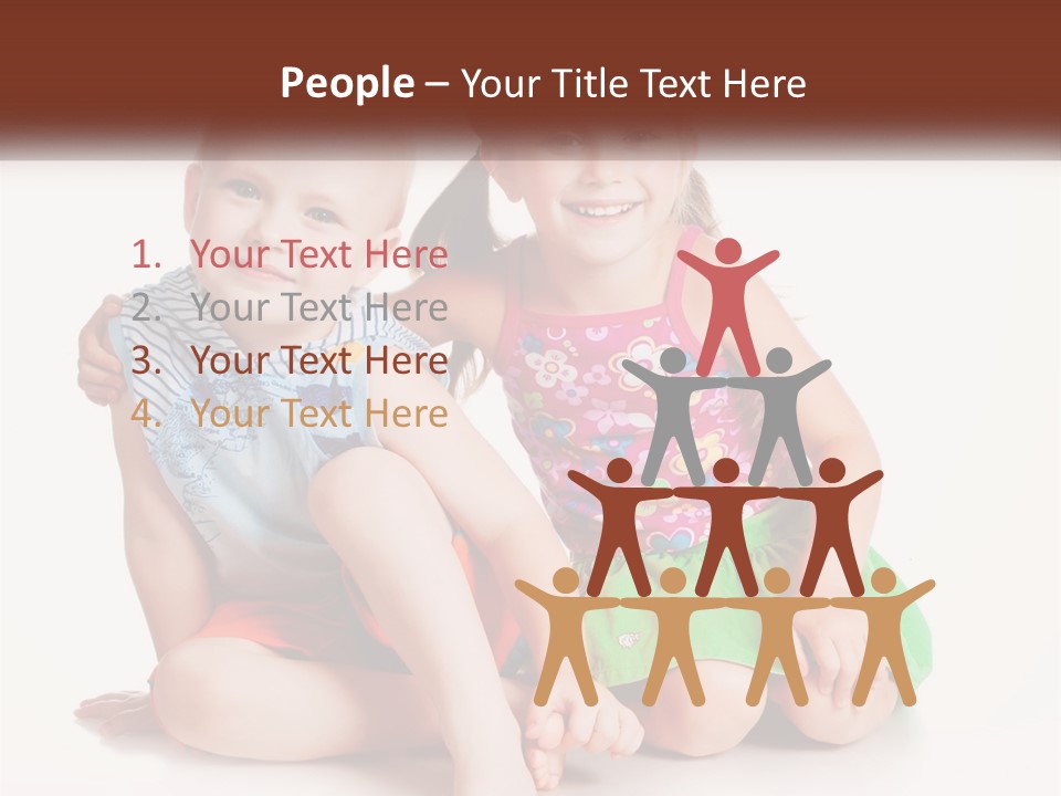 Sister Boy Innocence PowerPoint Template