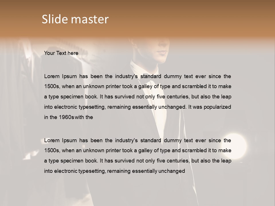 Nature Business Man PowerPoint Template