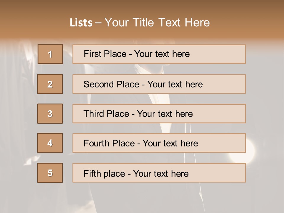 Nature Business Man PowerPoint Template