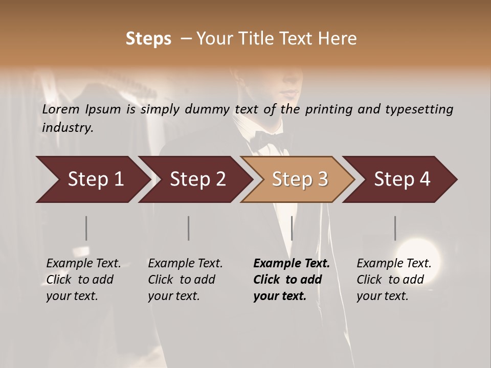 Nature Business Man PowerPoint Template
