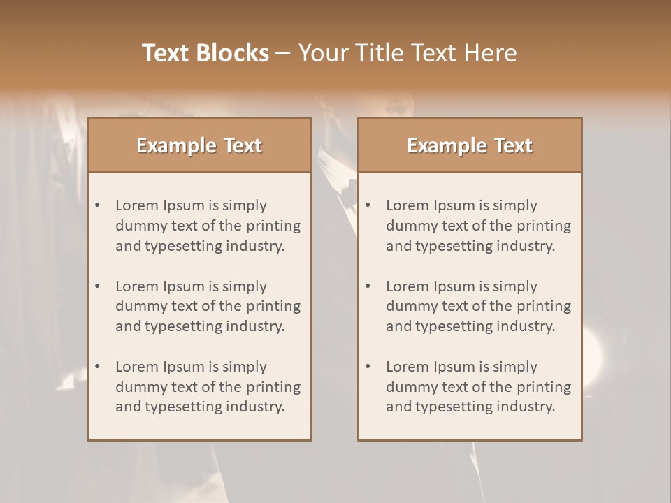 Nature Business Man PowerPoint Template