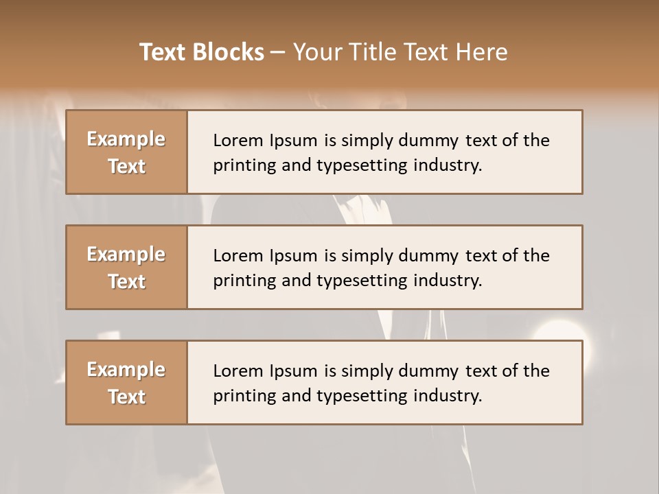 Nature Business Man PowerPoint Template