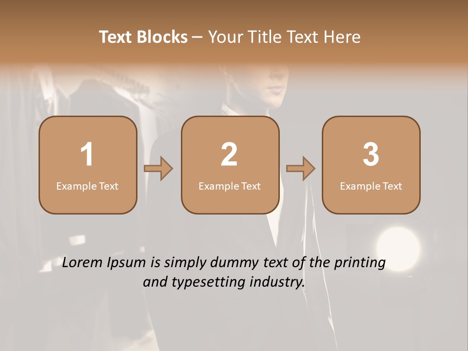 Nature Business Man PowerPoint Template