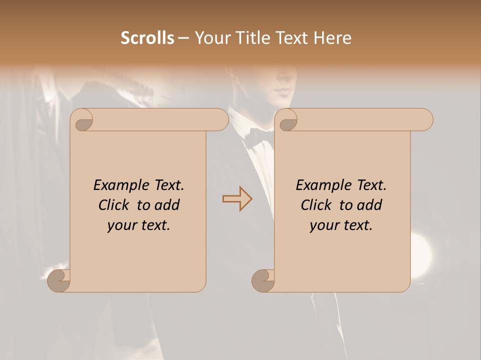 Nature Business Man PowerPoint Template