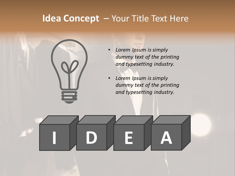 Nature Business Man PowerPoint Template