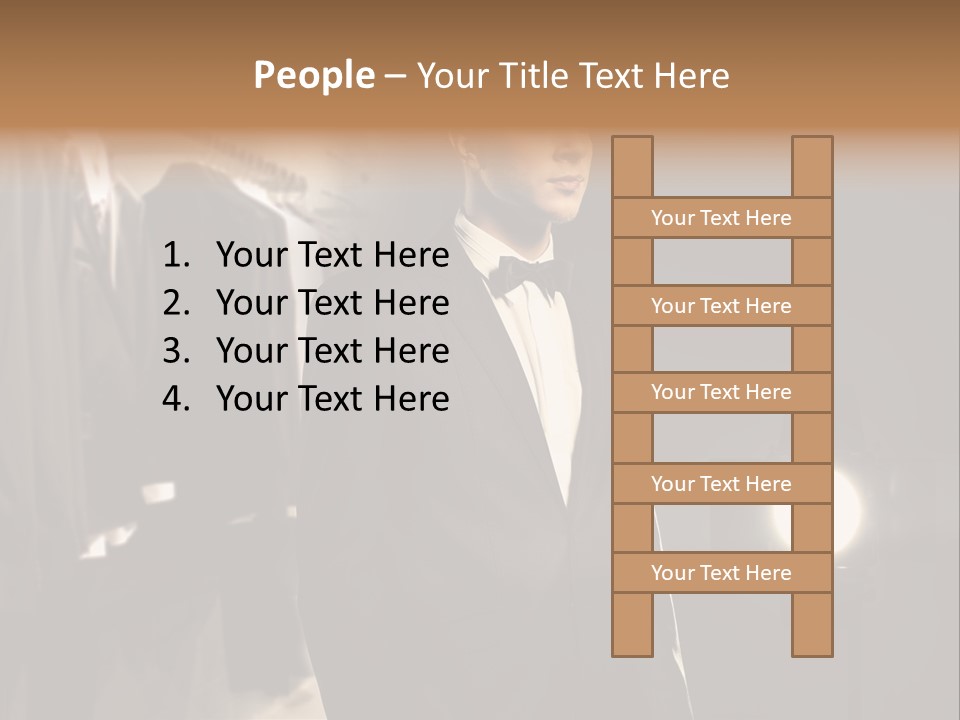 Nature Business Man PowerPoint Template