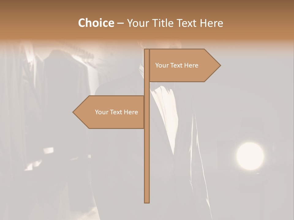 Nature Business Man PowerPoint Template
