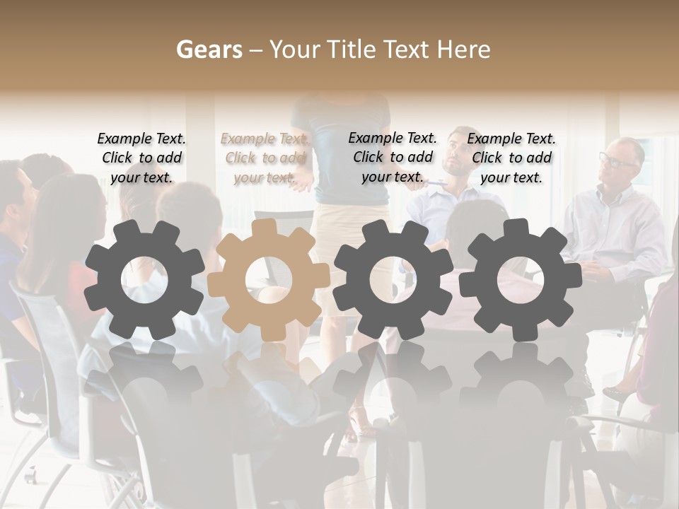 Grey Ball Background PowerPoint Template