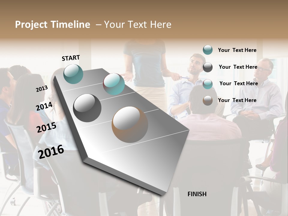 Grey Ball Background PowerPoint Template