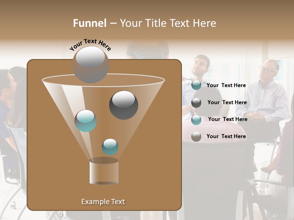 Grey Ball Background PowerPoint Template