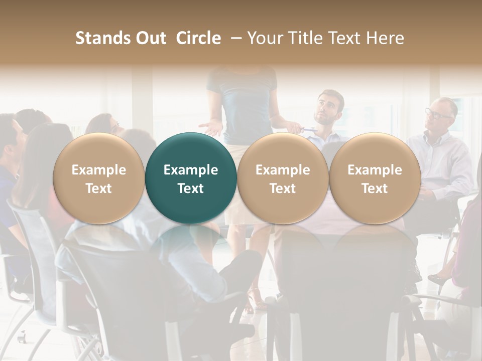 Grey Ball Background PowerPoint Template