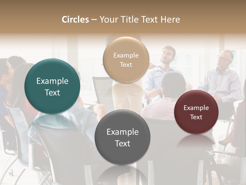 Grey Ball Background PowerPoint Template