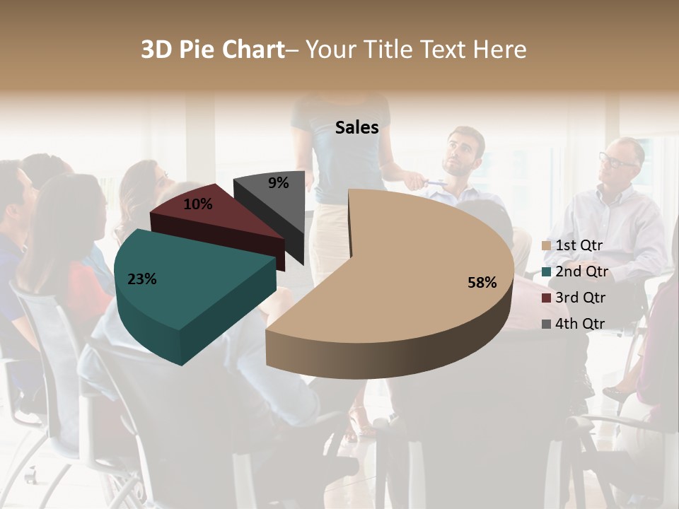 Grey Ball Background PowerPoint Template