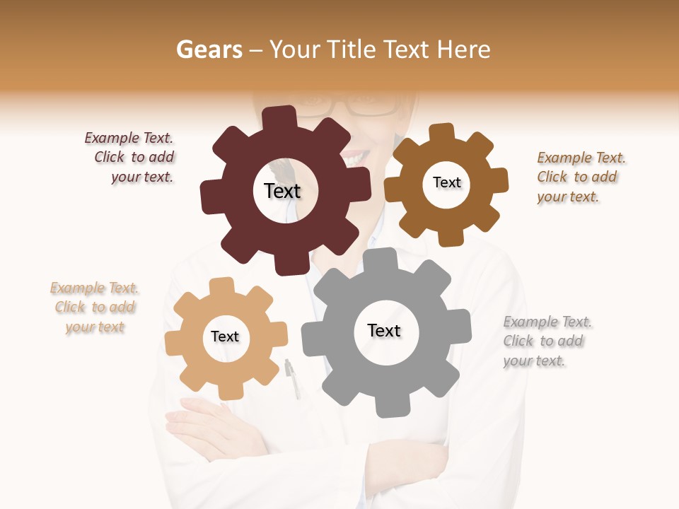 Downtown Illustration Shape PowerPoint Template