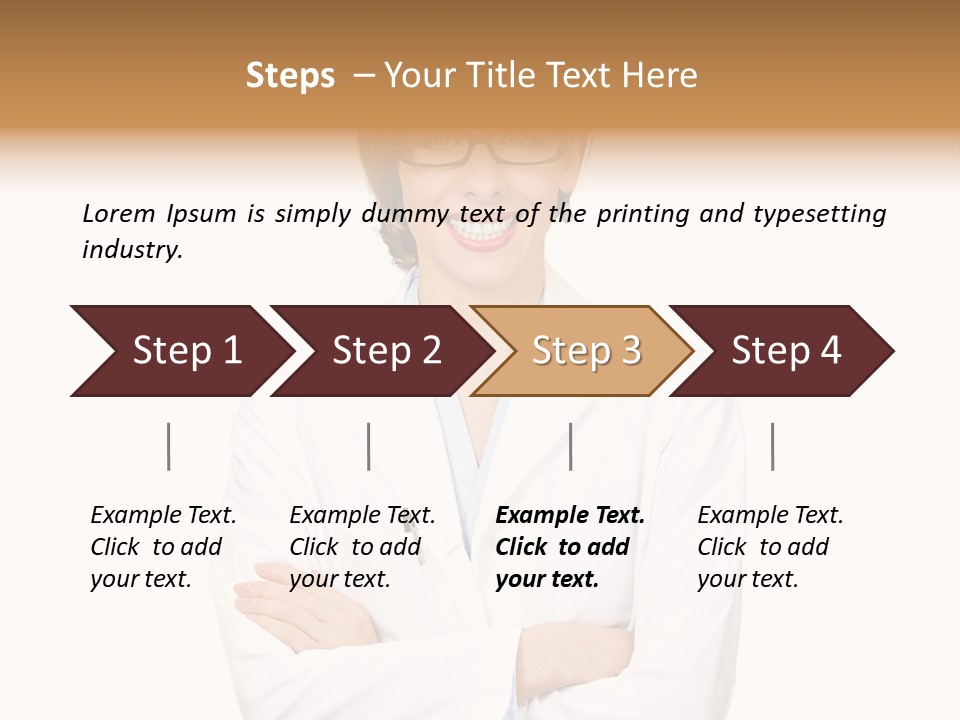 Downtown Illustration Shape PowerPoint Template