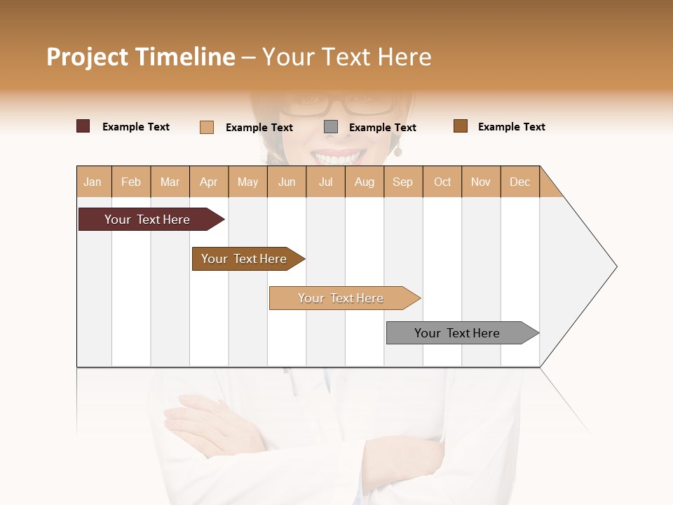 Downtown Illustration Shape PowerPoint Template