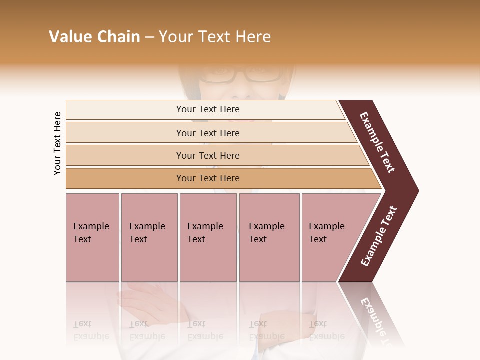 Downtown Illustration Shape PowerPoint Template