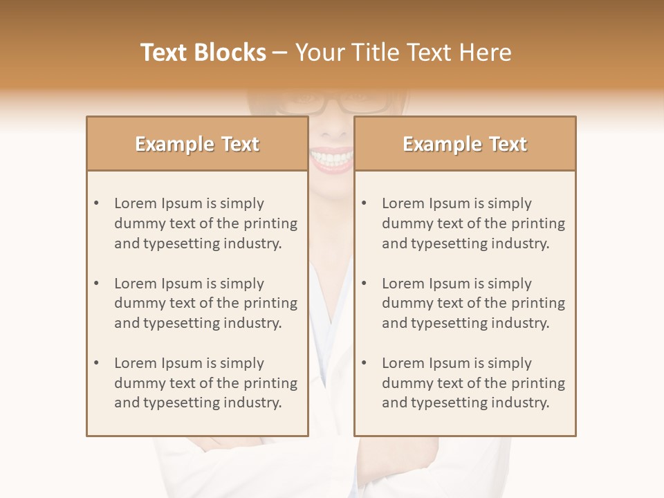 Downtown Illustration Shape PowerPoint Template