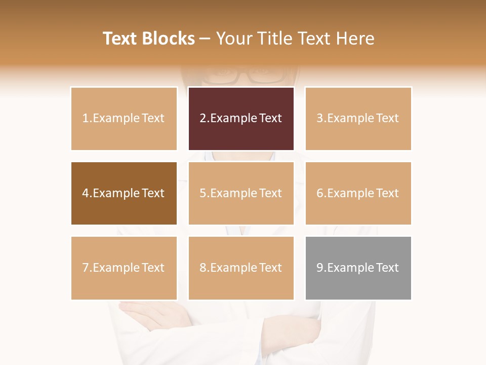 Downtown Illustration Shape PowerPoint Template