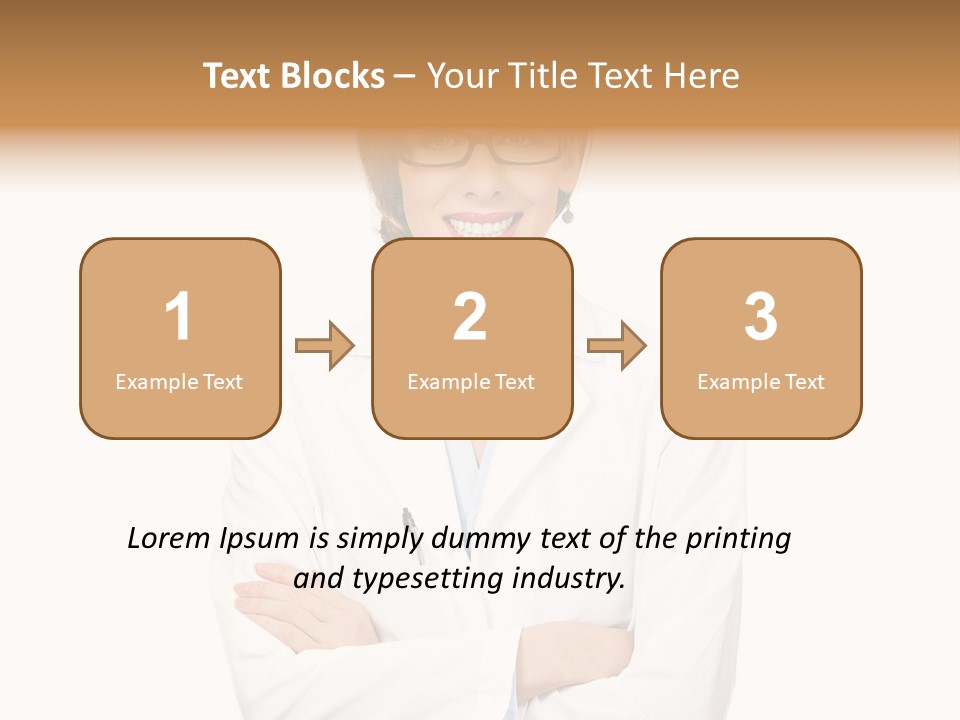 Downtown Illustration Shape PowerPoint Template