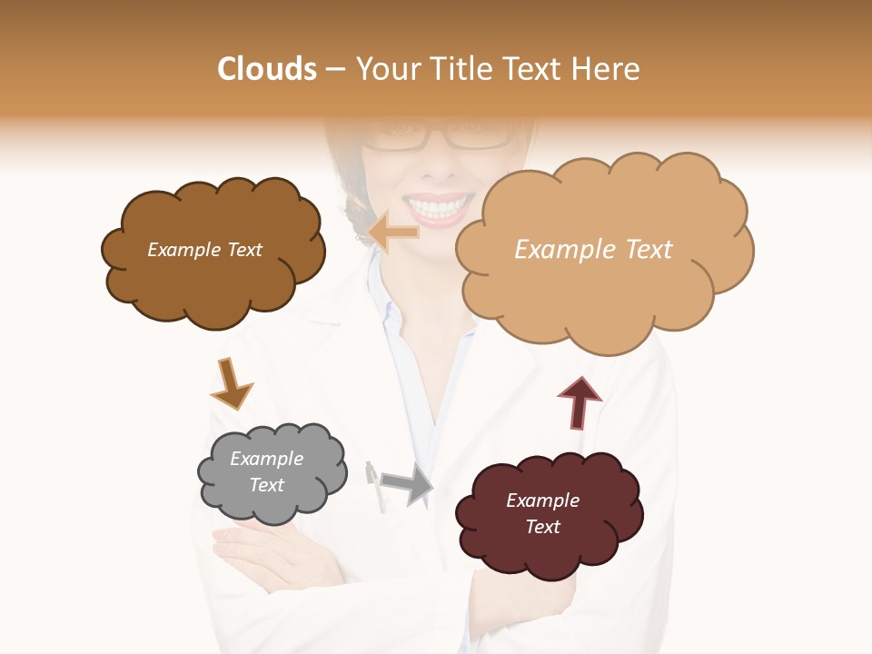 Downtown Illustration Shape PowerPoint Template