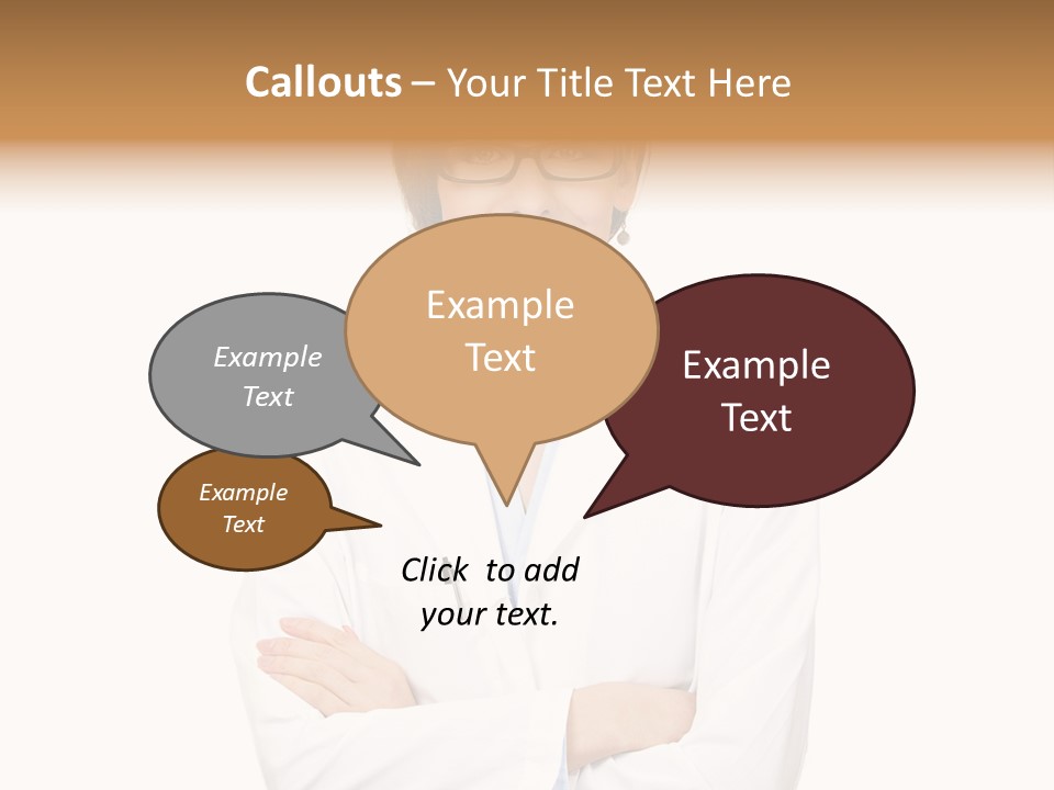 Downtown Illustration Shape PowerPoint Template