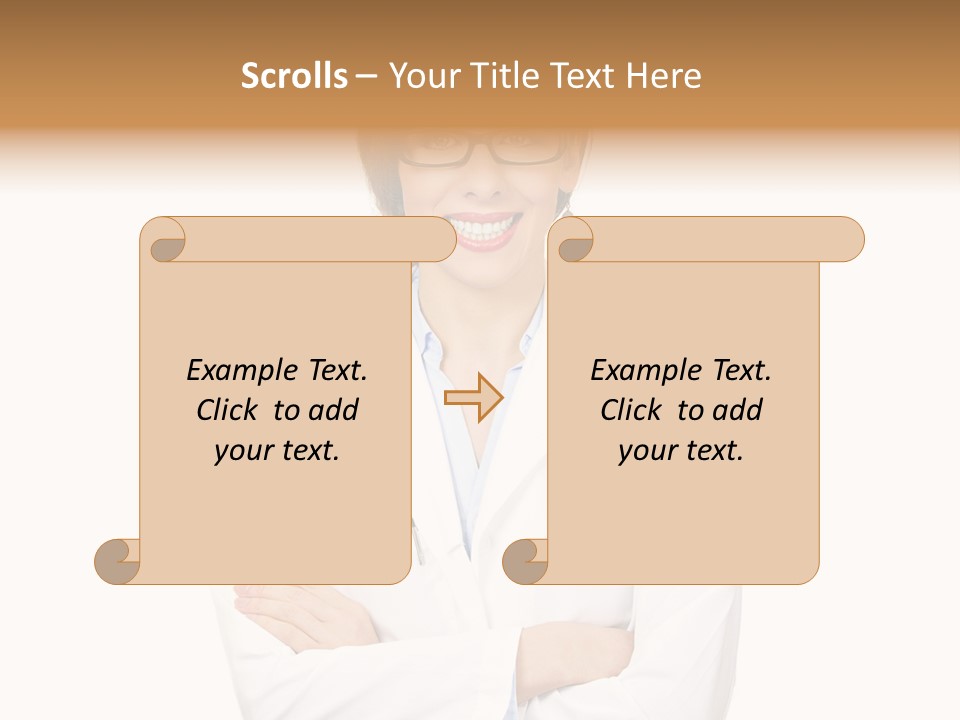 Downtown Illustration Shape PowerPoint Template