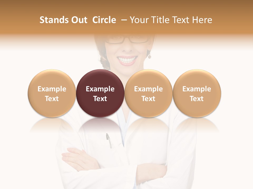 Downtown Illustration Shape PowerPoint Template